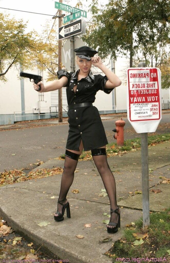 Sweet Alison Angel from head to toes Outside