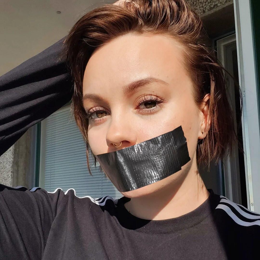 tape gagged