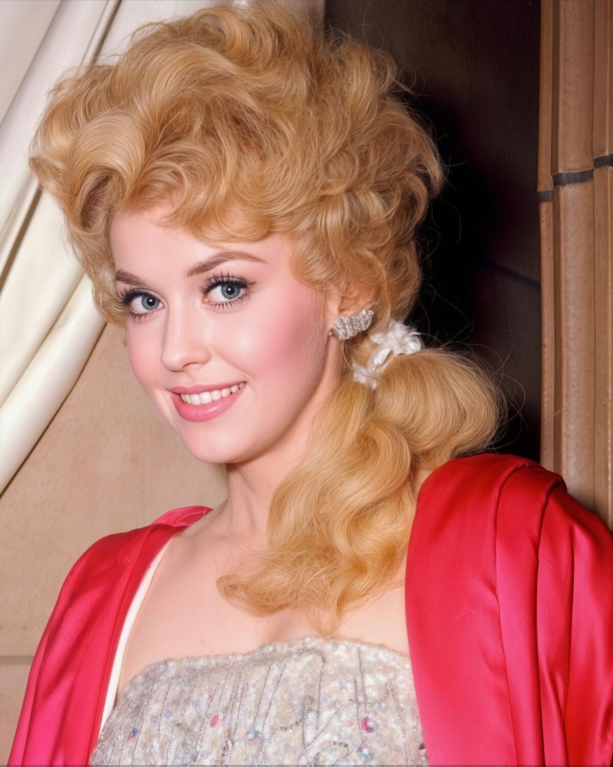 Vintage actress Donna Douglas in hyper resolution