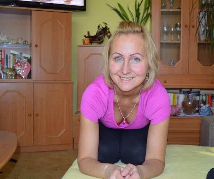 Blondinen gekleidet, aber sexy