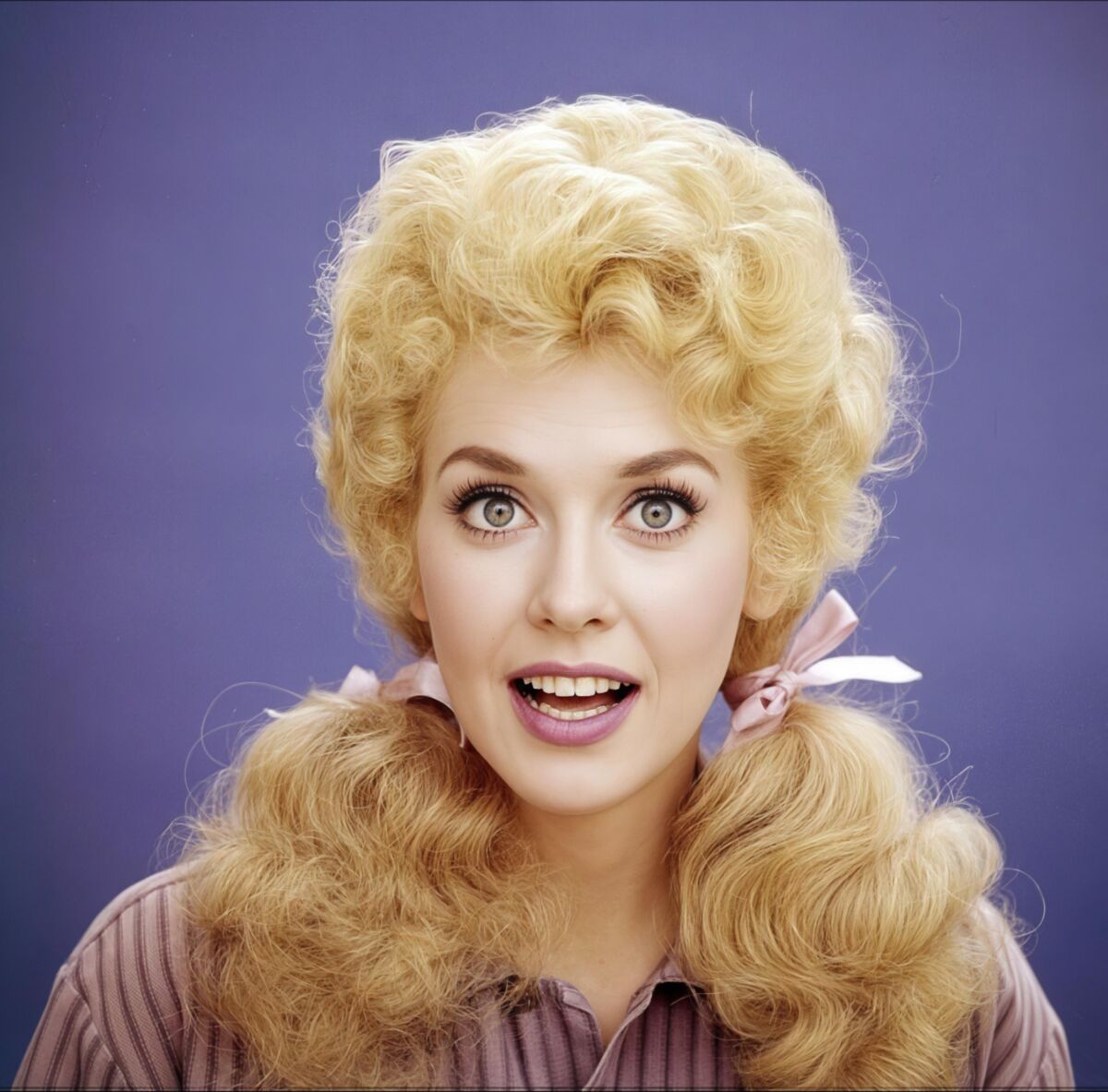 Vintage actress Donna Douglas in hyper resolution