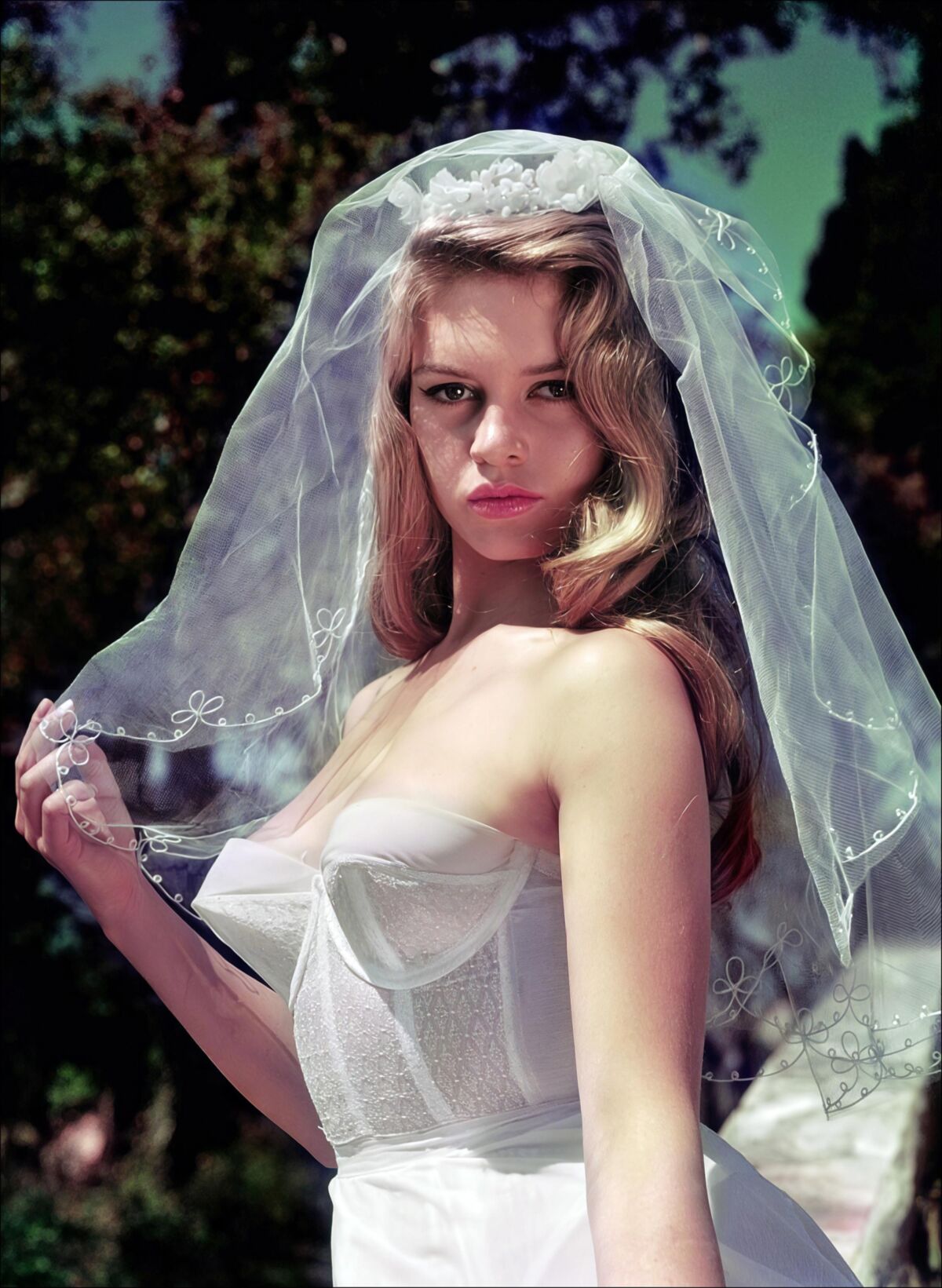 French actress Brigitte Bardot in hyper resolution 