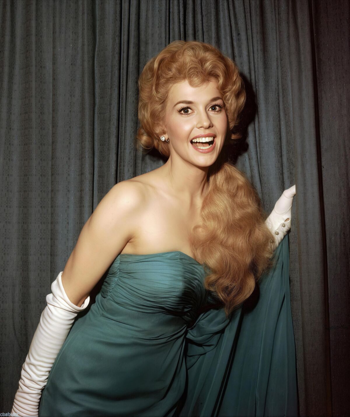 Vintage actress Donna Douglas in hyper resolution
