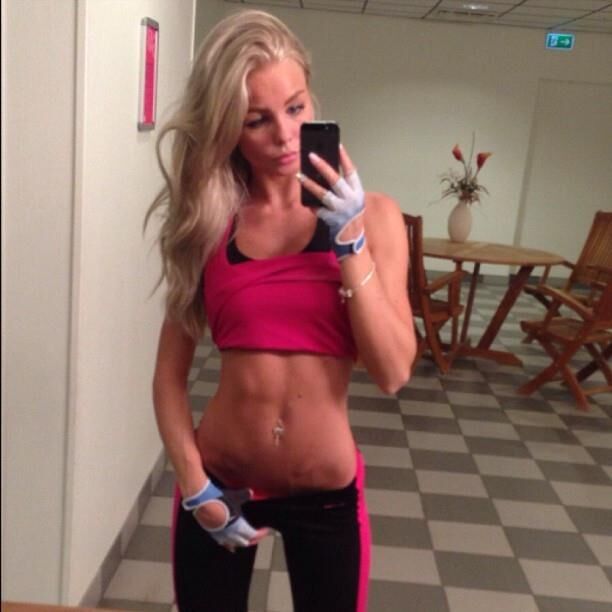 Blondinen gekleidet, aber sexy