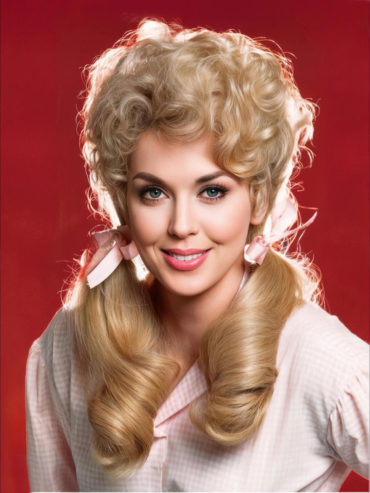 Vintage actress Donna Douglas in hyper resolution