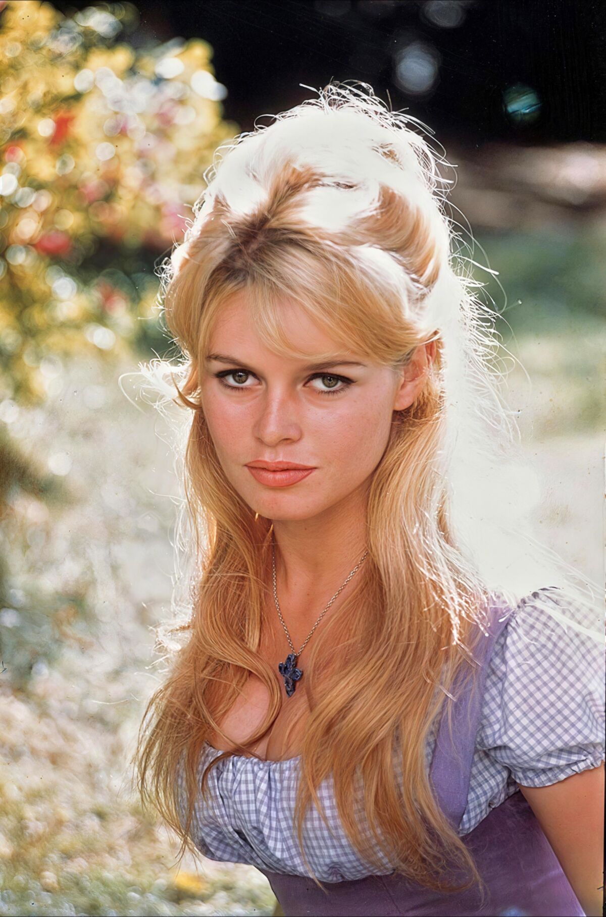 French actress Brigitte Bardot in hyper resolution 