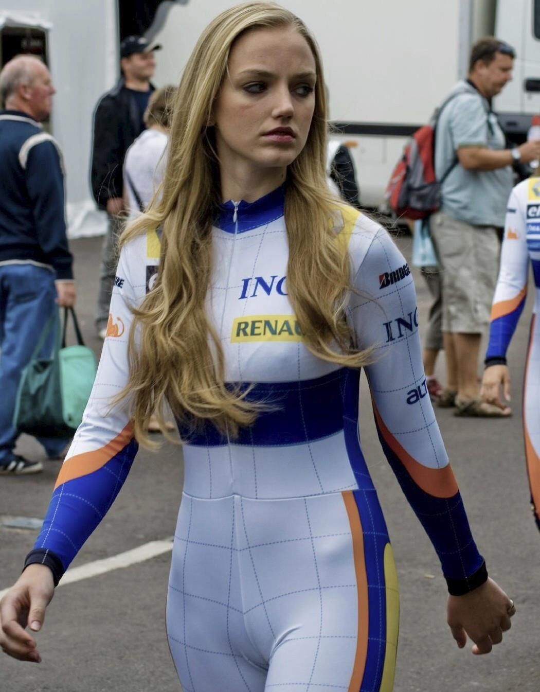 Blondinen gekleidet, aber sexy