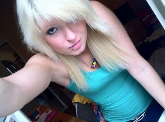 Blondinen gekleidet, aber sexy