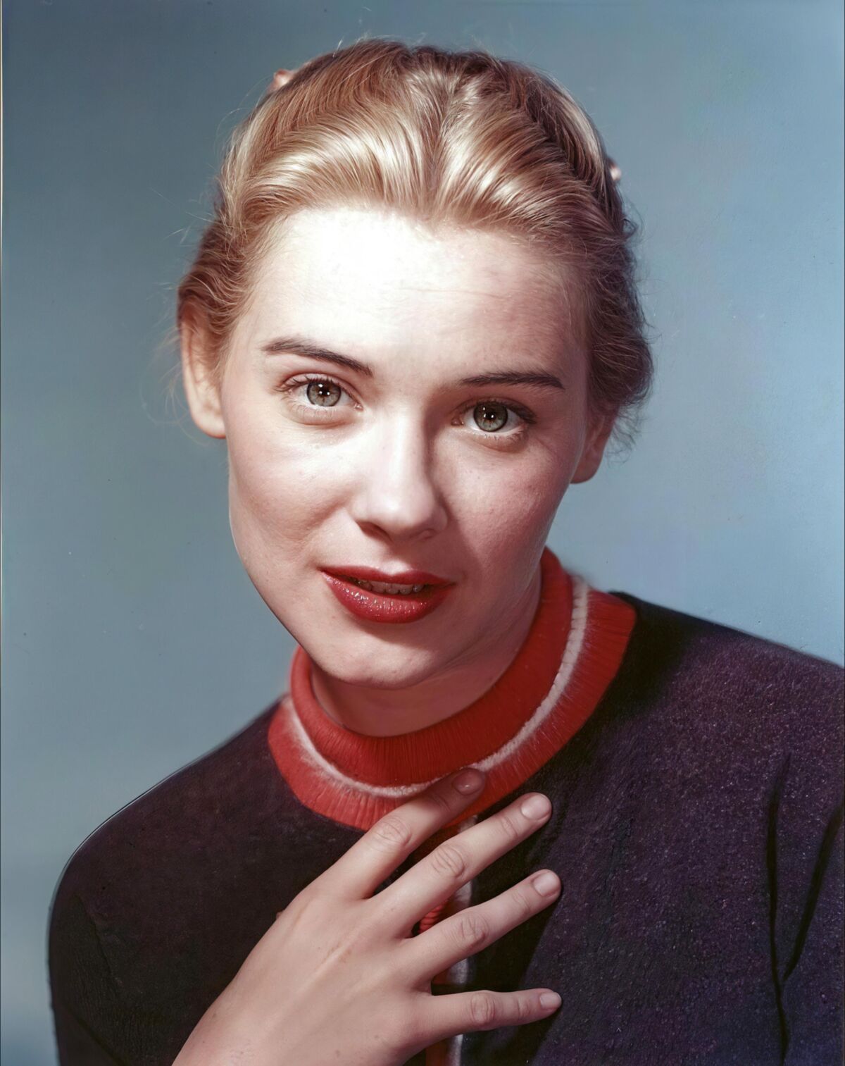 Vintage actress Hope Lange in hyper resolution