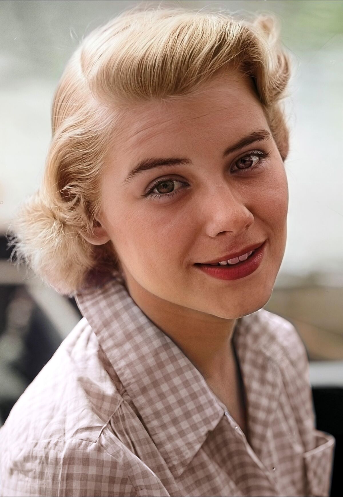 Vintage actress Hope Lange in hyper resolution