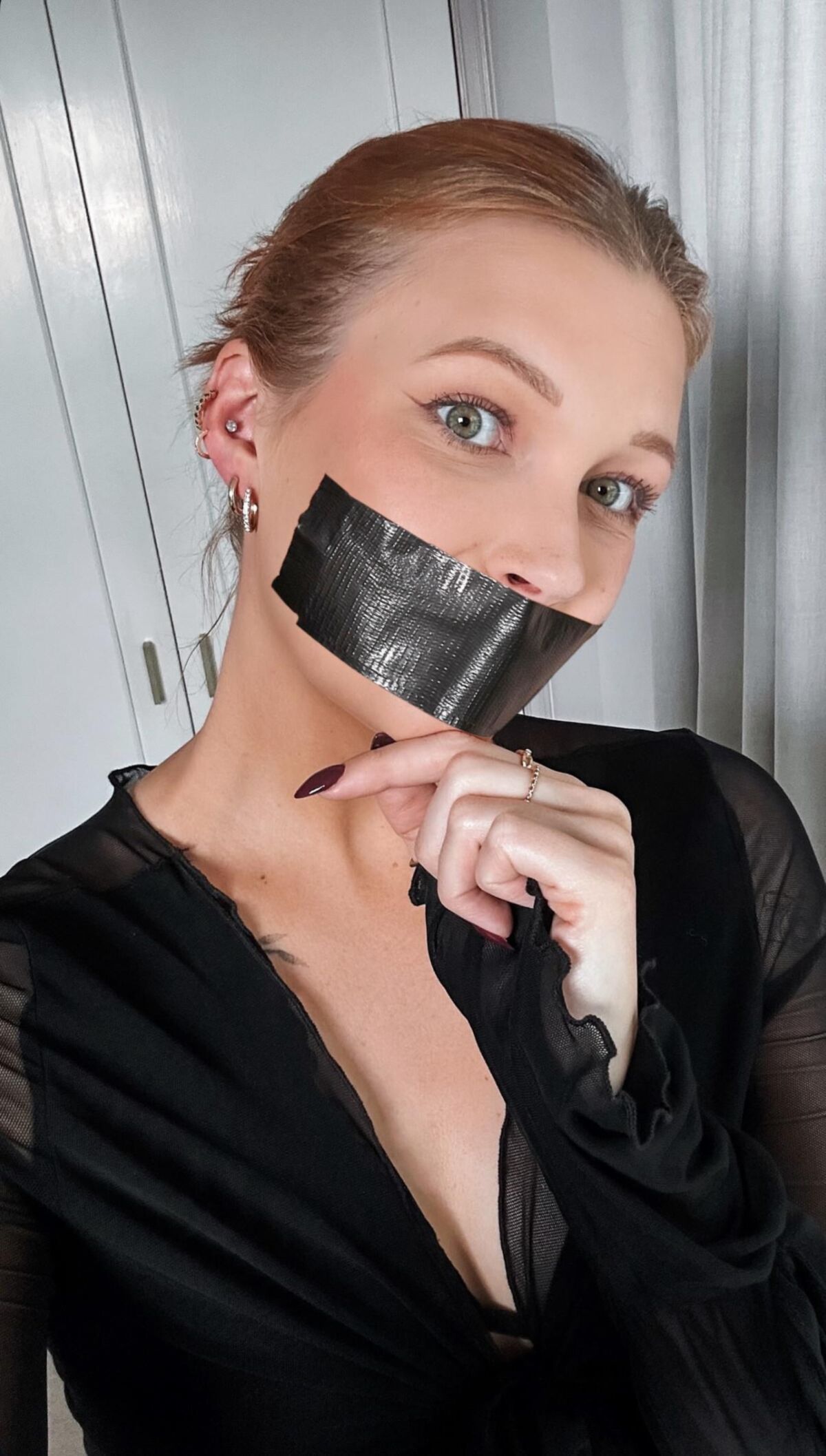 tape gagged