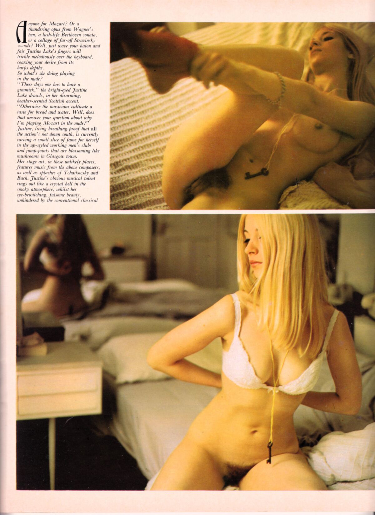Justine Lake From Men Only Vol No August 