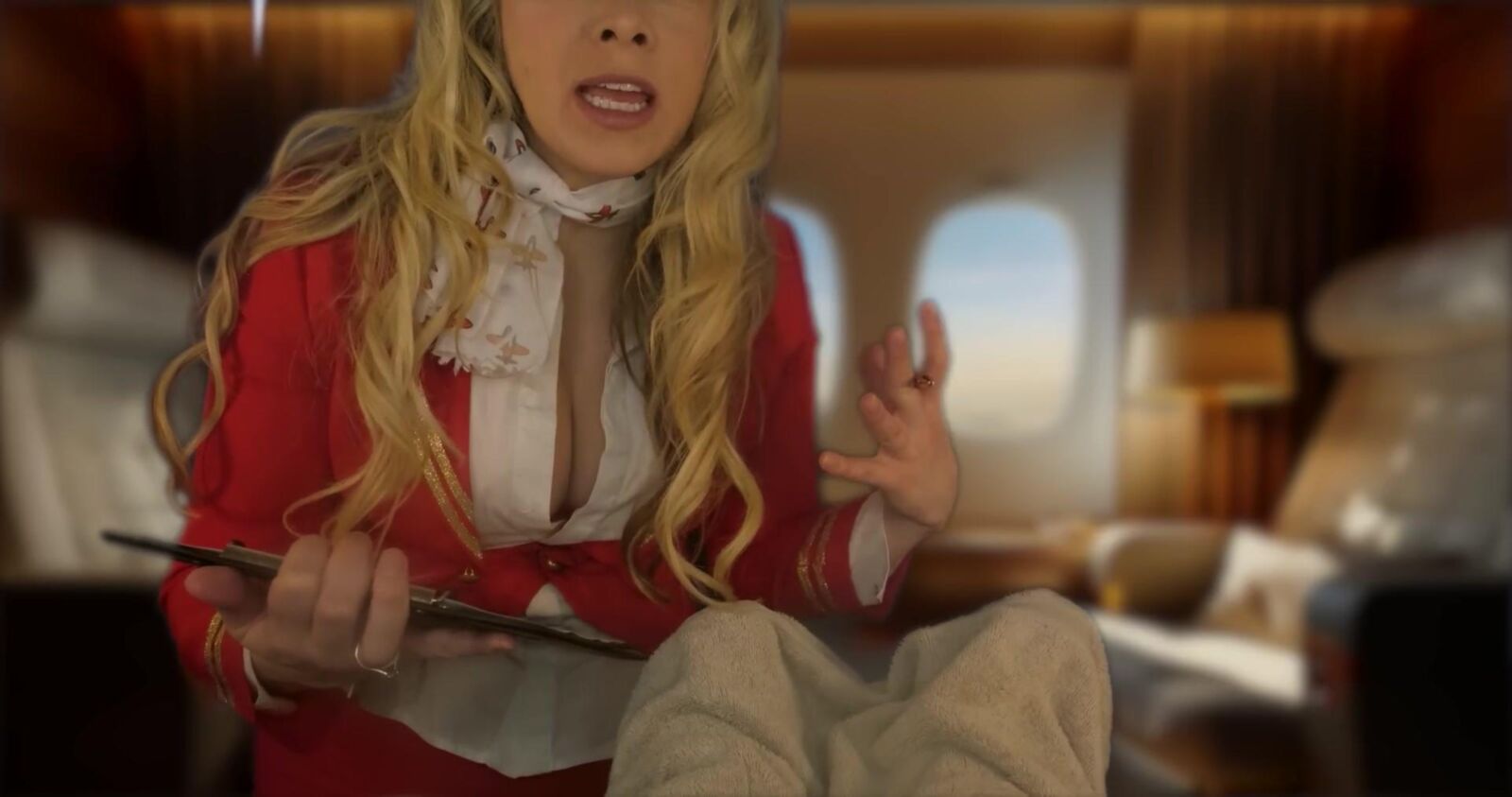 Scottish Murmurs ASMR Luxurious First Class Airline Massage