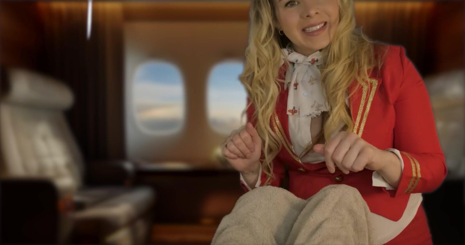 Scottish Murmurs ASMR Luxurious First Class Airline Massage