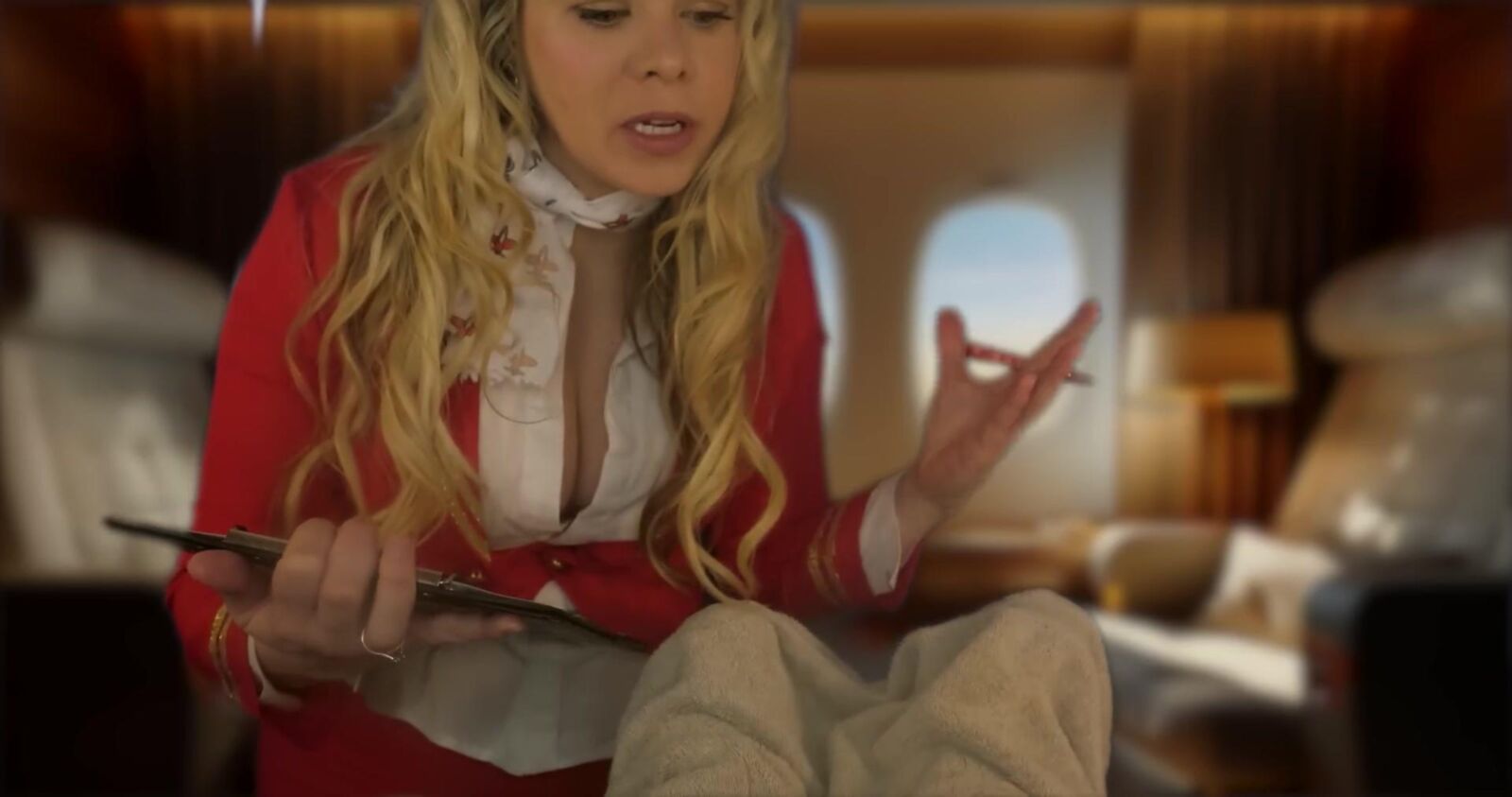 Scottish Murmurs ASMR Luxurious First Class Airline Massage