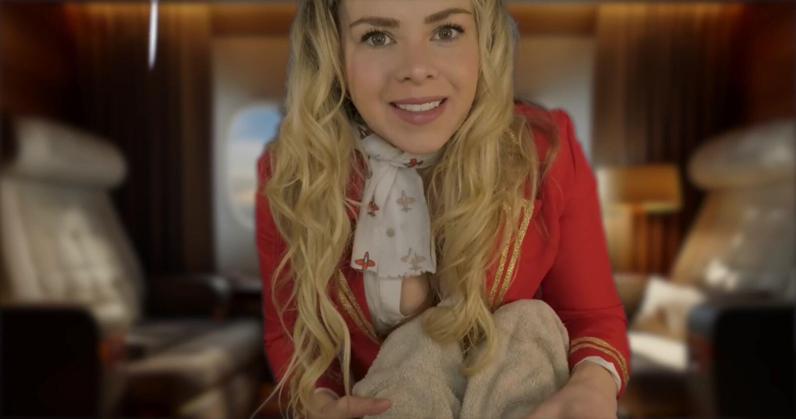Scottish Murmurs ASMR Luxurious First Class Airline Massage