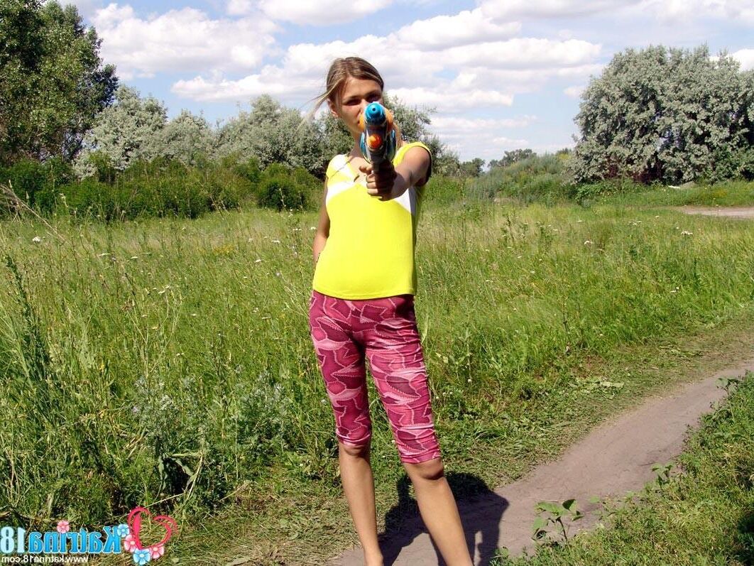 Katrina Blonde wurde wild geworden