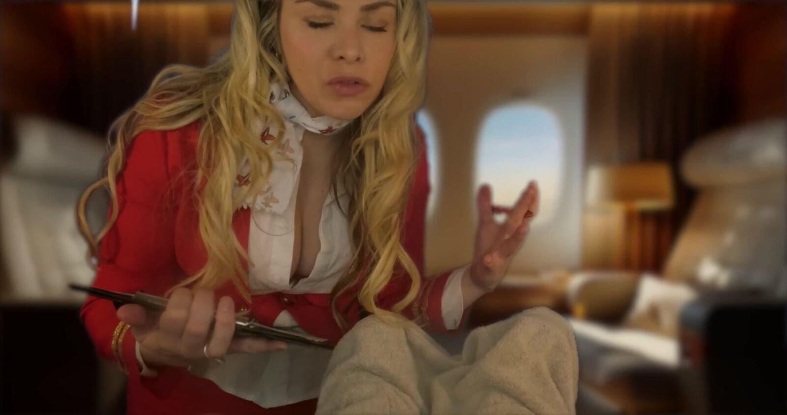 Scottish Murmurs ASMR Luxurious First Class Airline Massage