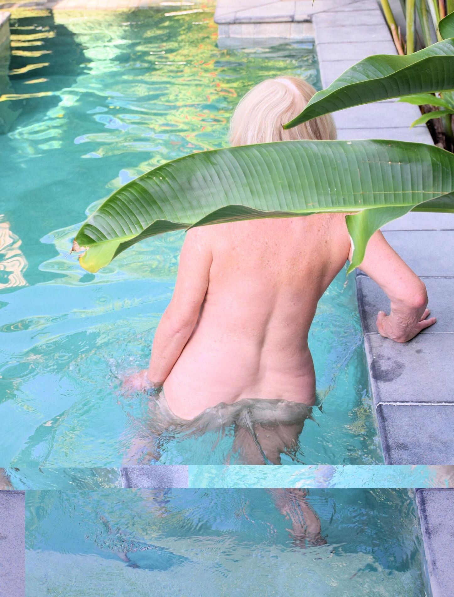 Poolfress mit unserer nackten Dame Diane!