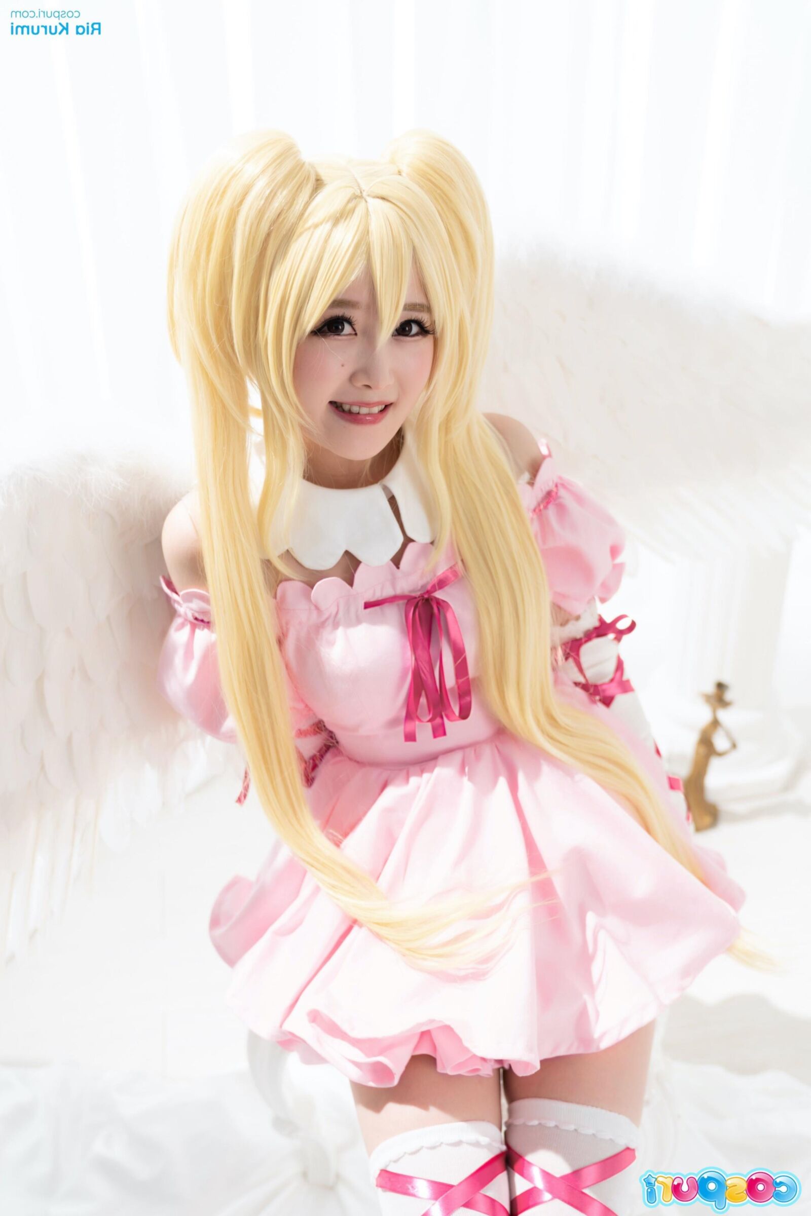 Cospuri ria kurumi vestido de fiesta rosa