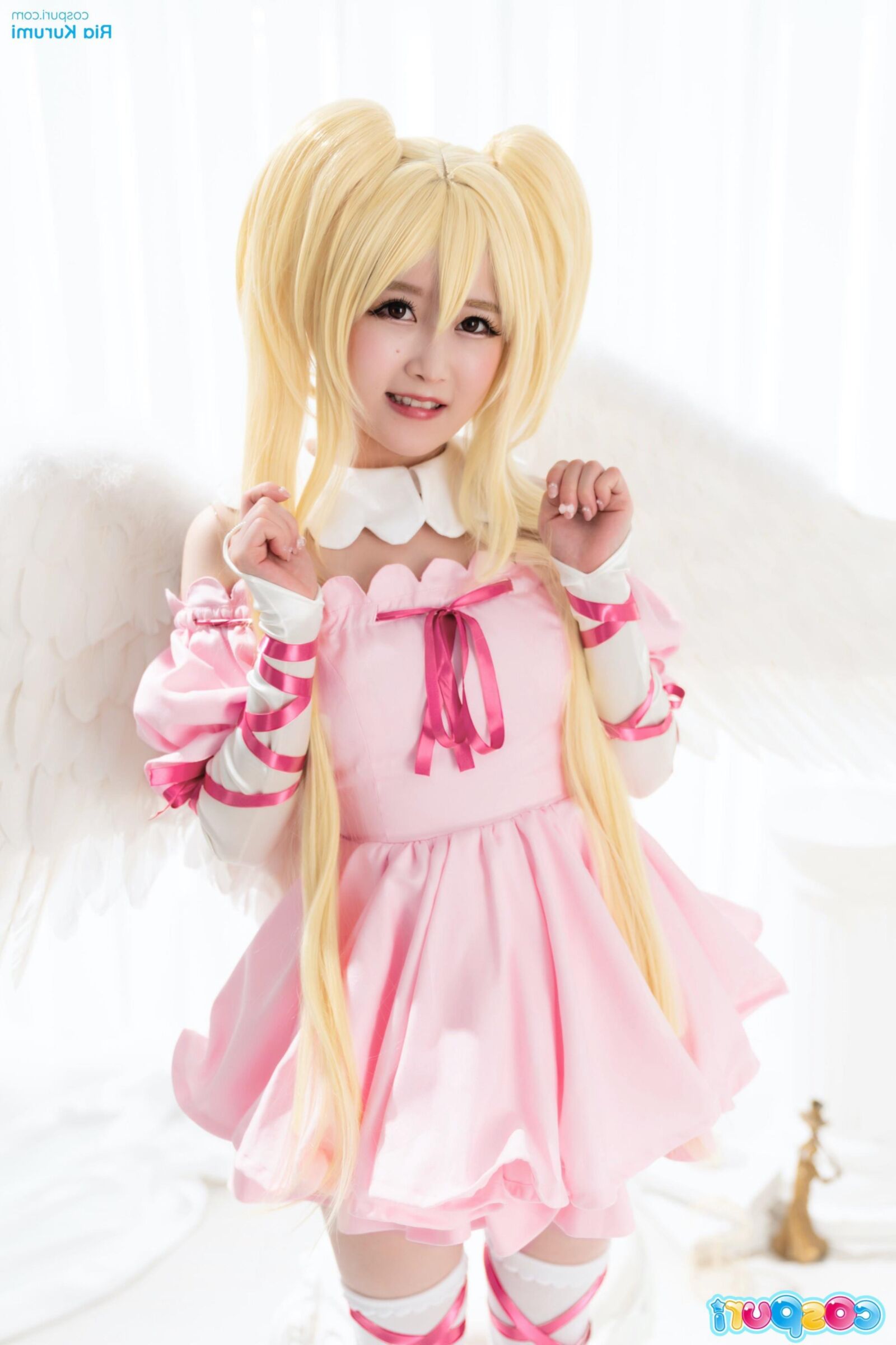 Cospuri ria kurumi vestido de fiesta rosa