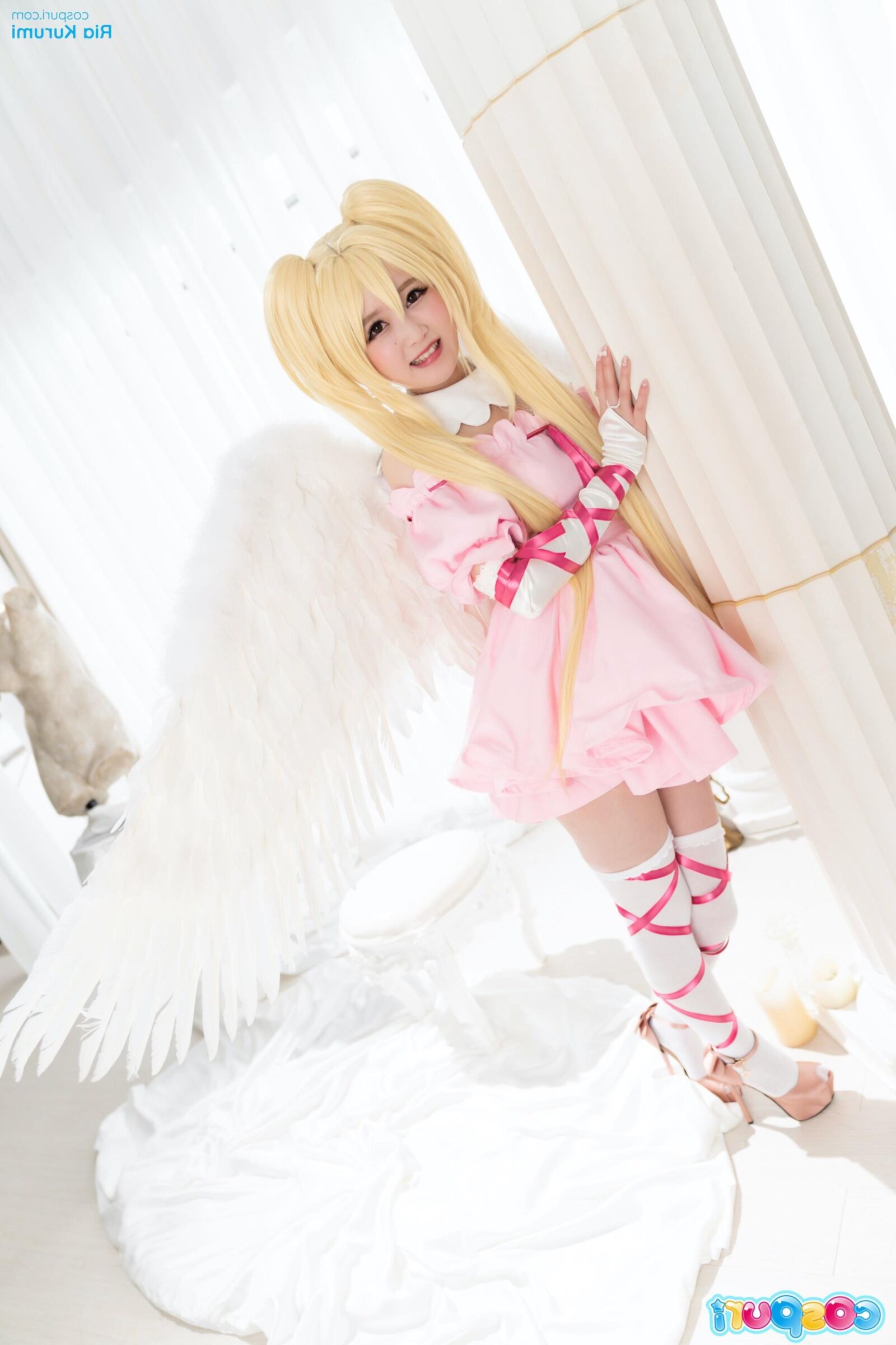 Cospuri ria kurumi vestido de fiesta rosa