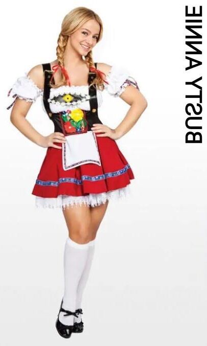 Sueltas publicitarias de la tetona Annie H. en un dirndl sexy