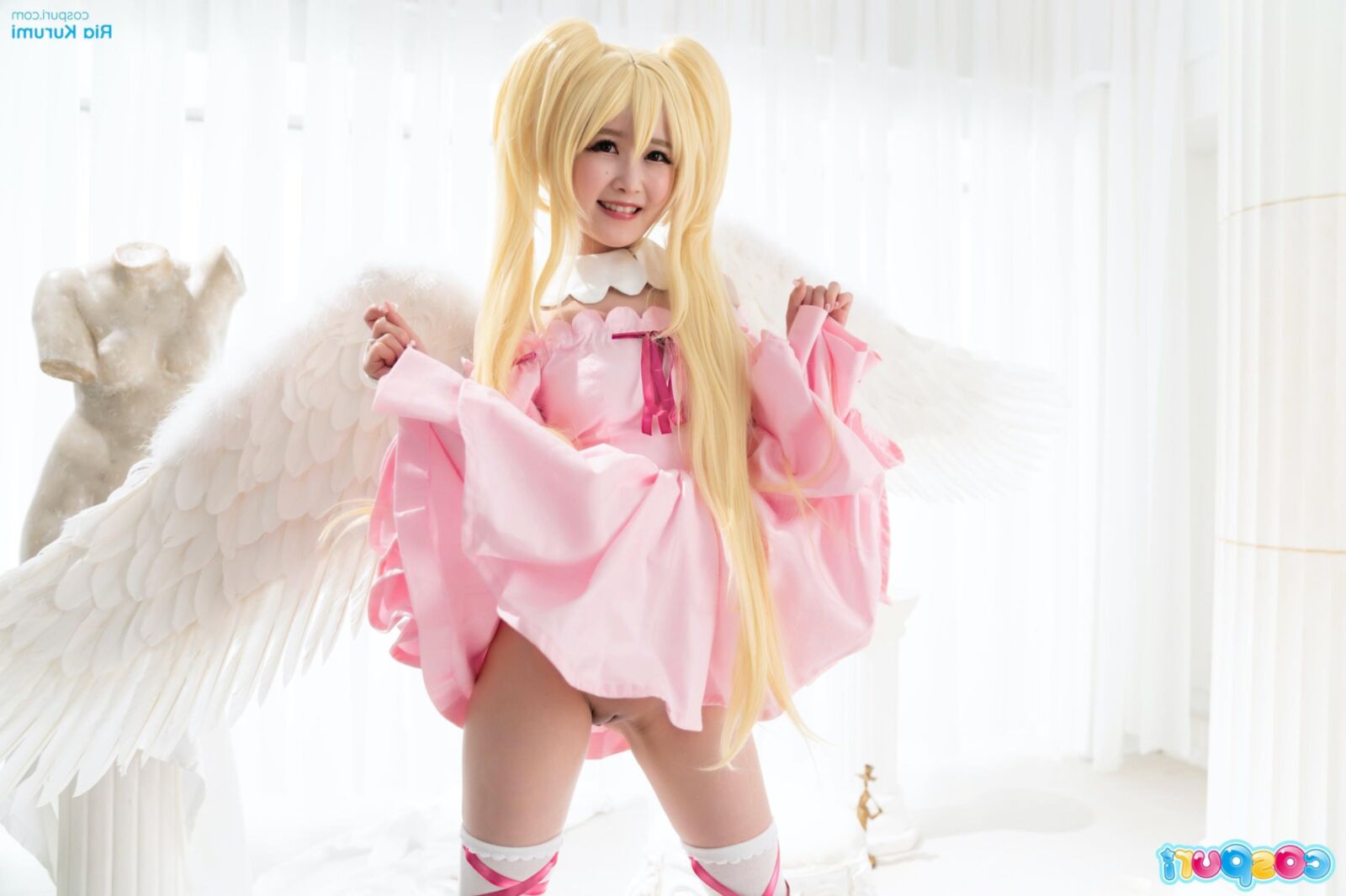 Cospuri ria kurumi vestido de fiesta rosa