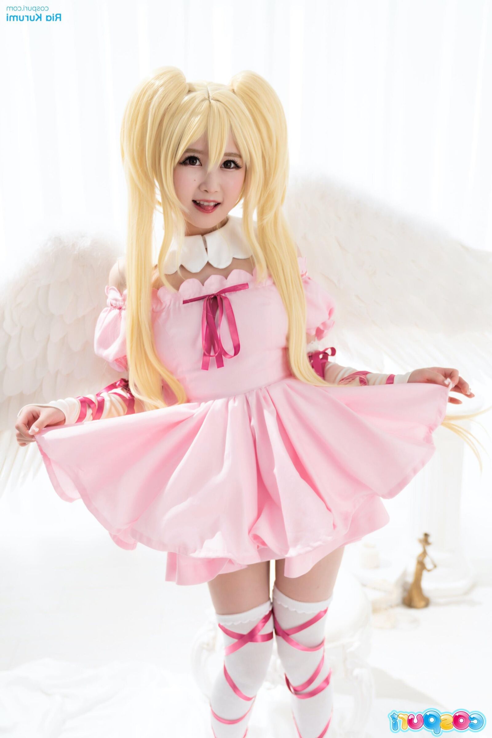Cospuri ria kurumi vestido de fiesta rosa