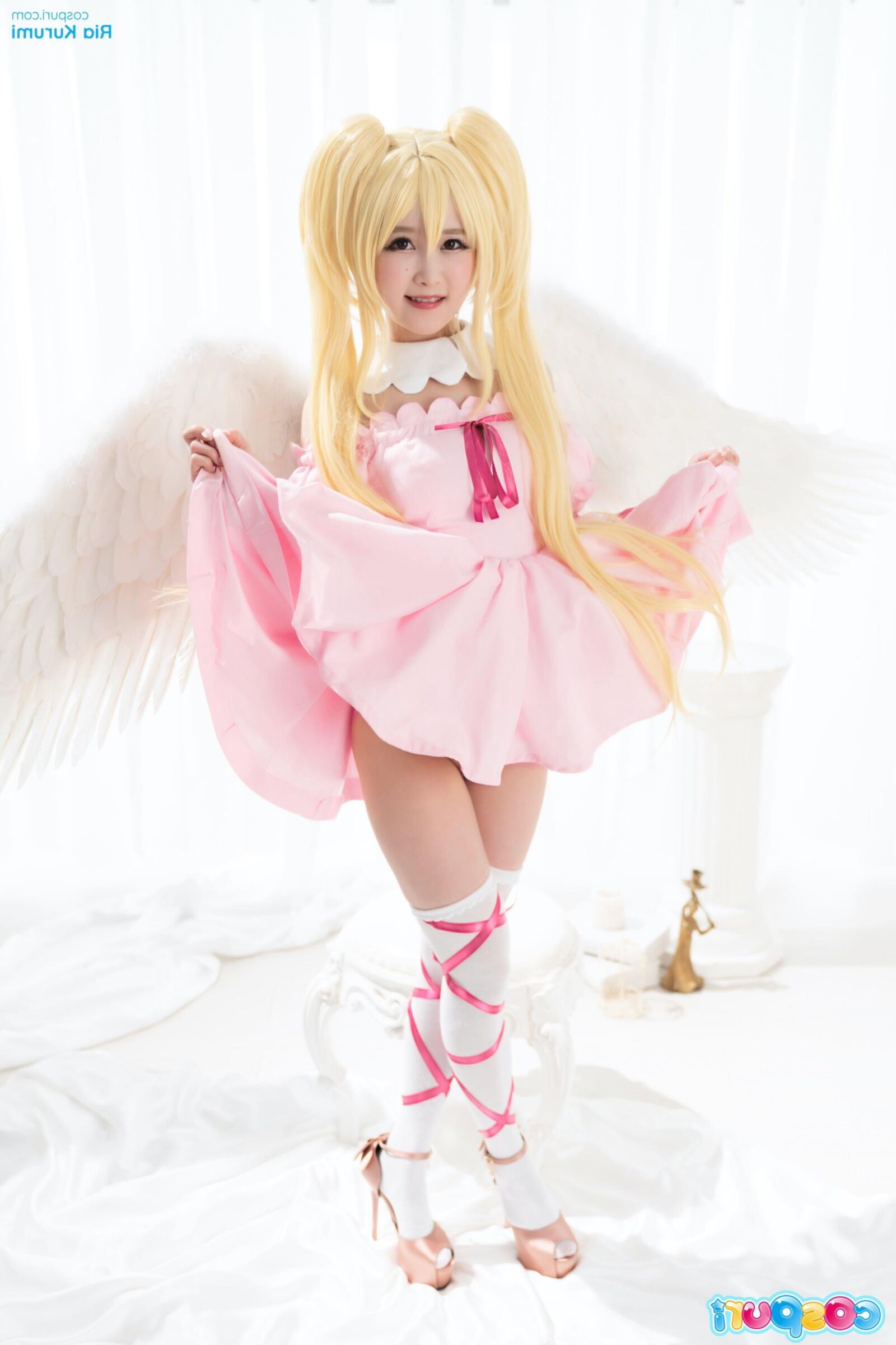Cospuri ria kurumi vestido de fiesta rosa