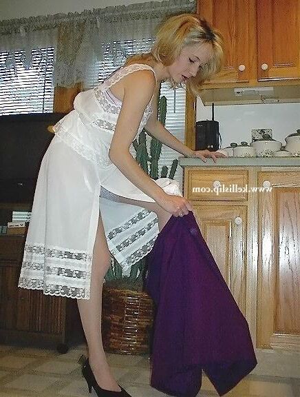 SG Unknown Set Purple suit, white cami & half slip