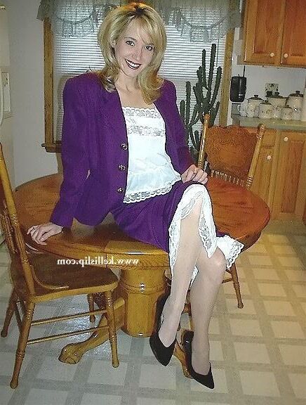 SG Unknown Set Purple suit, white cami & half slip