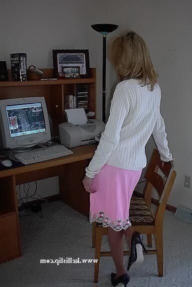 sg Turtle neck sweater, light pink half slip