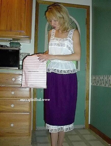 SG Unknown Set Purple suit, white cami & half slip