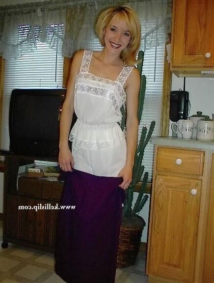 SG Unknown Set Purple suit, white cami & half slip