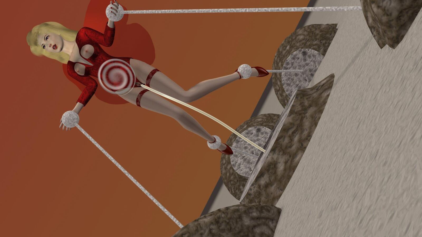 Sandworm(,) Angel in Leotard Pantyhose and Heels