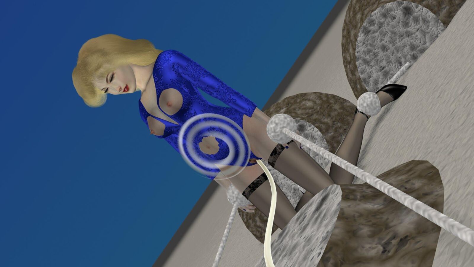 Sandworm(,) Angel in Leotard Pantyhose and Heels