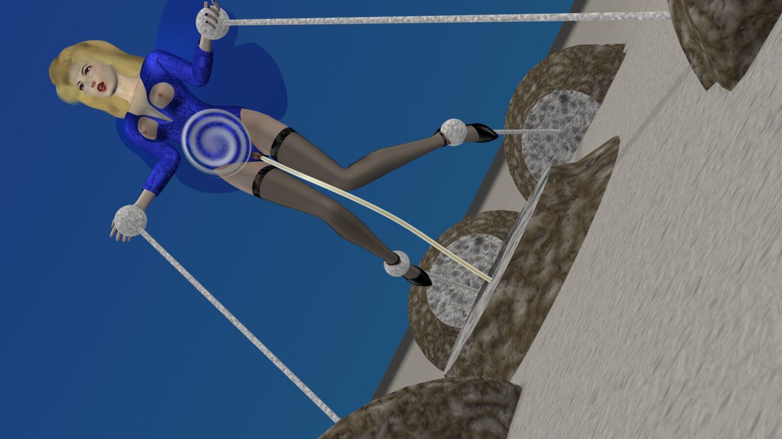 Sandworm(,) Angel in Leotard Pantyhose and Heels
