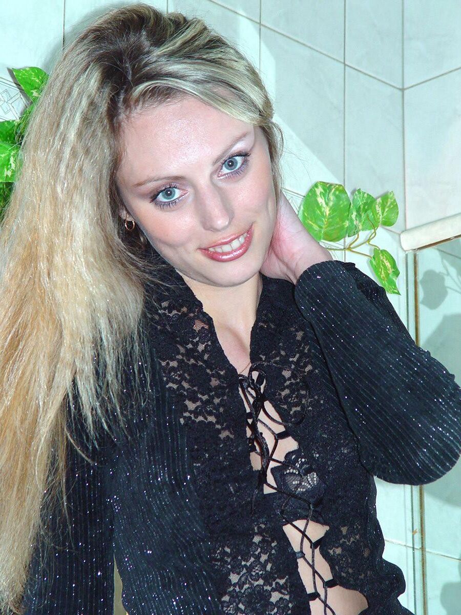 Blond sexy sur mirrow
