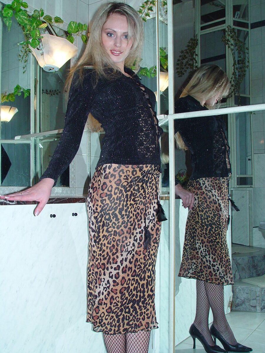 Blond sexy sur mirrow